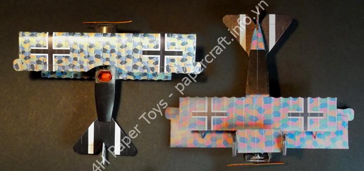 Fokker D.VI paper model (1/64 scale)