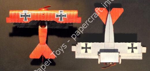Fokker Dr.I Paper Model - đồ chơi giấy thủ công PaperCraft VN