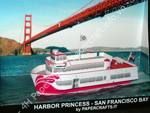 Harbor Princess Vessel Paper Model Diorama - đồ chơi giấy thủ công PaperCraft VN