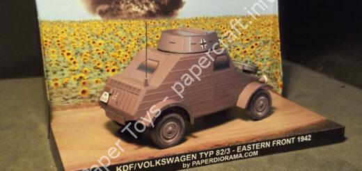 KdF/Volkswagen Typ 82/3 Paper Model - đồ chơi giấy thủ công PaperCraft VN