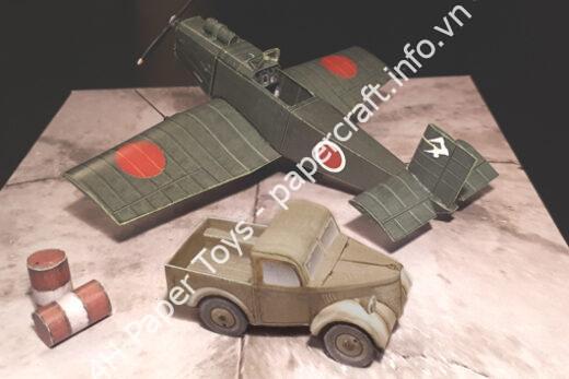 Kokusai/Tachikawa Special Attack Plane “TAGO”- Paper Model 1/72 Scale - đồ chơi giấy thủ công PaperCraft VN
