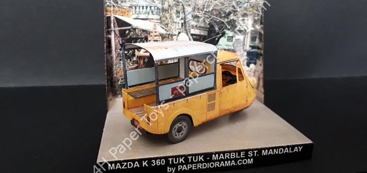 Mazda K360 – Myanmar tuk tuk. paper model (1/35 scale)