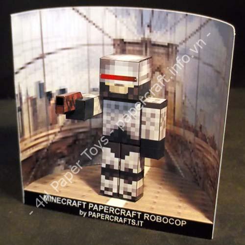Minecraft Papercraft: Robocop - đồ chơi giấy thủ công PaperCraft VN