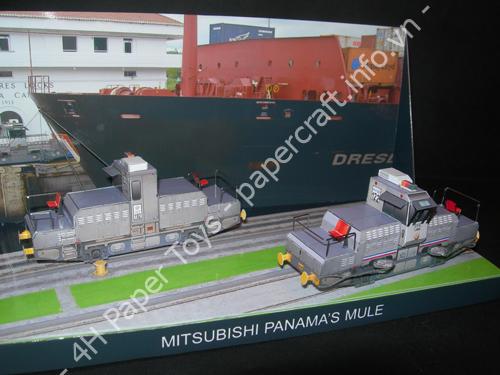 Mitshubishi Panama’s Mule Diorama - đồ chơi giấy thủ công PaperCraft VN