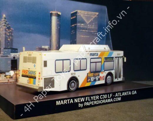 New Flyer C30 – MARTA Paper craft - đồ chơi giấy thủ công PaperCraft VN