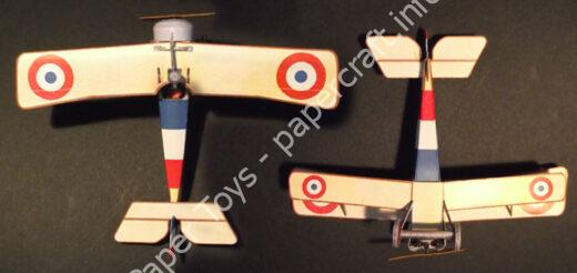 Nieuport 11 paper model (1/64 scale) - đồ chơi giấy thủ công PaperCraft VN