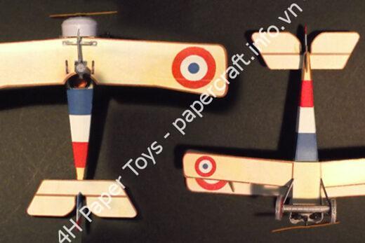 Nieuport 11 paper model (1/64 scale) - đồ chơi giấy thủ công PaperCraft VN