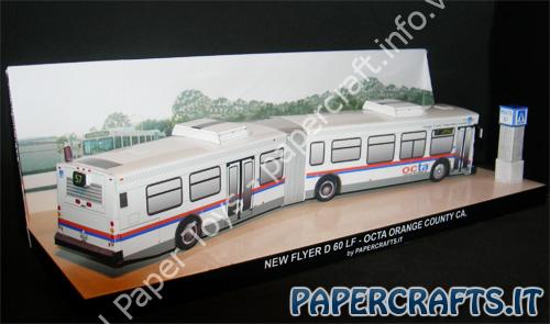 Octa Newflyer D60 LF at route 57 terminal - đồ chơi giấy thủ công PaperCraft VN