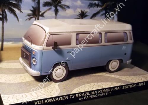 Papercrafts: Volkswagen TYP2/T2 Brazilian Kombi Last Edition - đồ chơi giấy thủ công PaperCraft VN