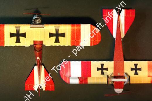 Phönix D.I paper model (1/64 scale) - đồ chơi giấy thủ công PaperCraft VN