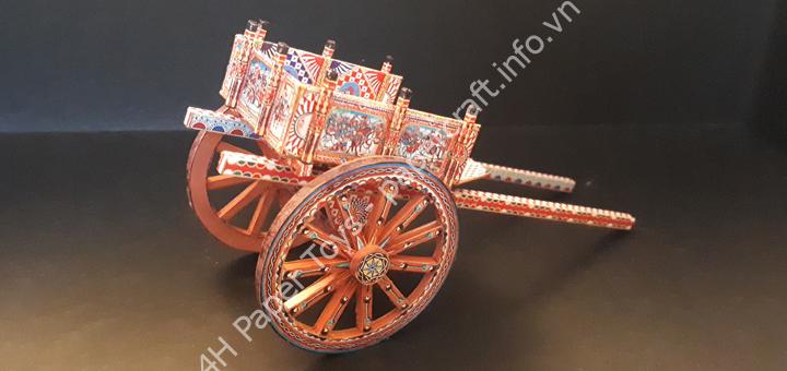 Sicilian cart – Paper Model 1/25 Scale
