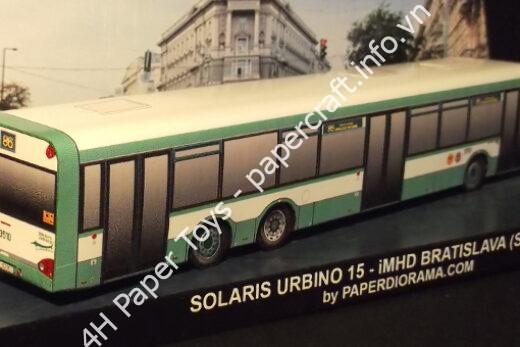 Solaris Urbino15 paper model (1/86 – H0 scale) - đồ chơi giấy thủ công PaperCraft VN