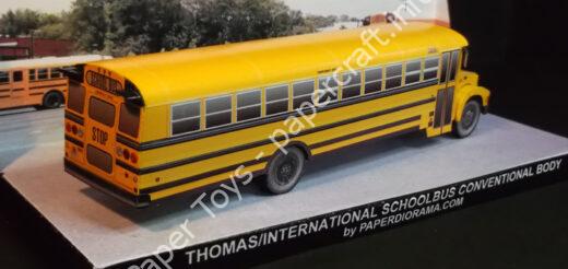Thomas/International 3800 School Bus paper model (1:87/H0 scale) - đồ chơi giấy thủ công PaperCraft VN