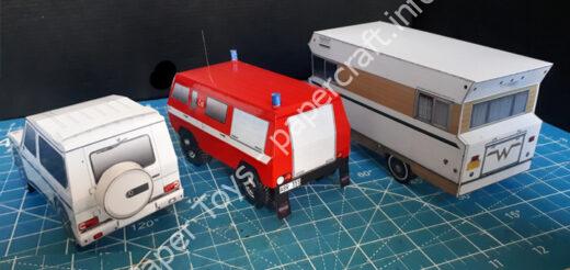 Three EtM (Easy to Make) paper models 1/35 scale - đồ chơi giấy thủ công PaperCraft VN