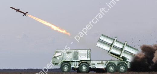 Ukrainian R 360 Neptune launch vehicle – Paper model (1/66 scale) - đồ chơi giấy thủ công PaperCraft VN