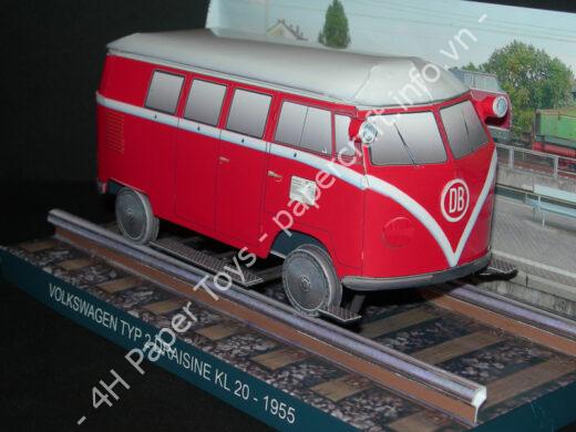 Volkswagen Draisine - đồ chơi giấy thủ công PaperCraft VN