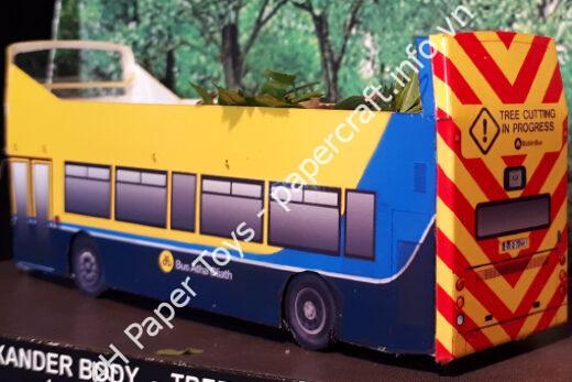 Volvo AX634 Alexander body – Dublin tree lopper – Paper model (1/86 H0scale) - đồ chơi giấy thủ công PaperCraft VN