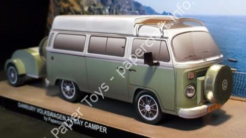 Vw T2 Danbury Camper Papercraft - đồ chơi giấy thủ công PaperCraft VN