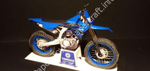 Yamaha WR450F 2021 – Paper model 1/12 scale - đồ chơi giấy thủ công PaperCraft VN