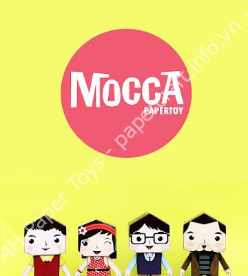 Mô hình giấy Mocca Papertoy - đồ chơi giấy thủ công PaperCraft VN