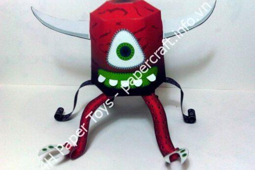 Mô hình giấy The Mogus World Papertoy - đồ chơi giấy thủ công PaperCraft VN