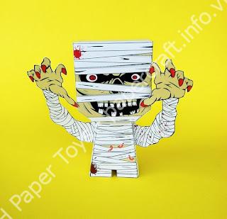 Mô hình giấy Mumi Papertoy - đồ chơi giấy thủ công PaperCraft VN