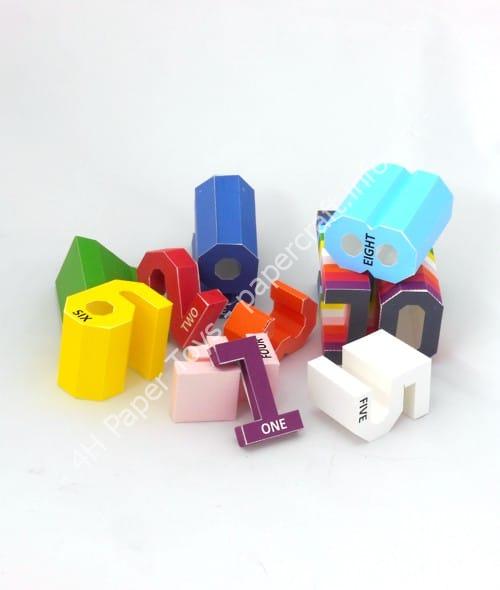 Mô hình giấy Numbers - đồ chơi giấy thủ công PaperCraft VN