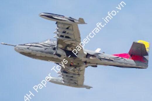 Mô hình giấy Cessna A/T-37 – A-37B Fuerza Aerea Colombiana Colombian Air Force, Escuadron de Combate 311, Demonstrator - đồ chơi giấy thủ công PaperCraft VN