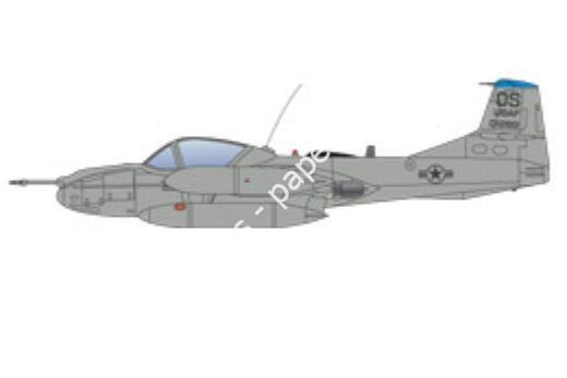 Mô hình giấy Cessna A/T-37 – OA-37B USAF Forward Air Controller 19th TAAS, Osan, Korea - đồ chơi giấy thủ công PaperCraft VN