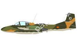 Mô hình giấy Cessna A/T-37 – A-37B Vietnam People’s Air Force Da Nang, 1980 - đồ chơi giấy thủ công PaperCraft VN