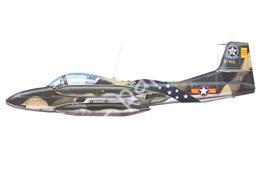Mô hình giấy Cessna A/T-37 – A-37B South Vietnamese Air Force (1) 516th Squadron, Da Nang, 1972 - đồ chơi giấy thủ công PaperCraft VN