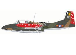 Mô hình giấy Cessna A/T-37 – A-37B South Vietnamese Air Force (2) 526nd Squadron, Binh Thuy, 1976 - đồ chơi giấy thủ công PaperCraft VN
