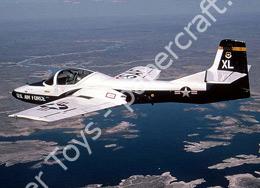 Mô hình giấy Cessna A/T-37 – T-37B Training Command (late) USAF, Training Command, 1984 - đồ chơi giấy thủ công PaperCraft VN