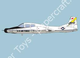 Mô hình giấy Cessna 407 – Cessna 407 USAF liaison aircraft imaginary version - đồ chơi giấy thủ công PaperCraft VN