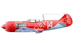 Mô hình giấy Lavochkin La-7 – La-7, white 14 9th GIAP, 1945, Flown by Capt. Aleksei Alelyukhin - đồ chơi giấy thủ công PaperCraft VN