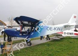 Mô hình giấy Zenith CH801 – OE-KWJH Privately owned Aircraft, Austria - đồ chơi giấy thủ công PaperCraft VN