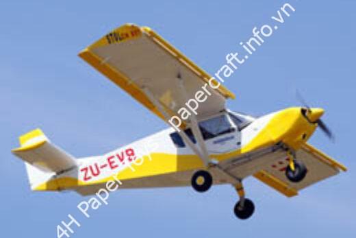 Mô hình giấy Zenith CH801 – Bundu Aviation Privately owned Aircraft, South Africa - đồ chơi giấy thủ công PaperCraft VN