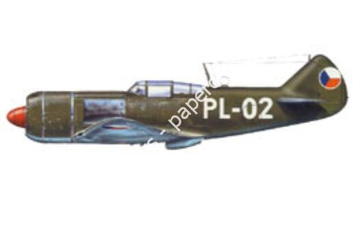 Mô hình giấy Lavochkin La-7 – La-7, Czechoslovak Air Force Olomouk Air School, 1952 Download pdf / 1 page / 659kb / downloaded 1189 times - đồ chơi giấy thủ công PaperCraft VN