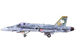 Mô hình giấy F/A-18 Hornet – F/A-18 Dambusters U.S. Navy, VFA-195 , U.S.S. Kitty Hawk - đồ chơi giấy thủ công PaperCraft VN