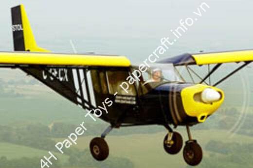 Mô hình giấy Zenith CH801 – Zenith Aircraft Demonstrator Official Demonstrator of the Aircraft Company - đồ chơi giấy thủ công PaperCraft VN