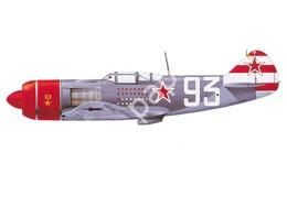 Mô hình giấy Lavochkin La-7 – La-7, white 93 156th IAP, 1945, Flown by Lt. Col. Sergei Dolgushin - đồ chơi giấy thủ công PaperCraft VN