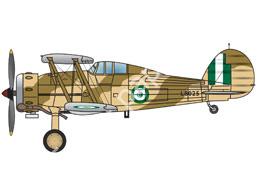Mô hình giấy Gloster Gladiator – Egyptian Air Force Heliopolis, 1943 - đồ chơi giấy thủ công PaperCraft VN