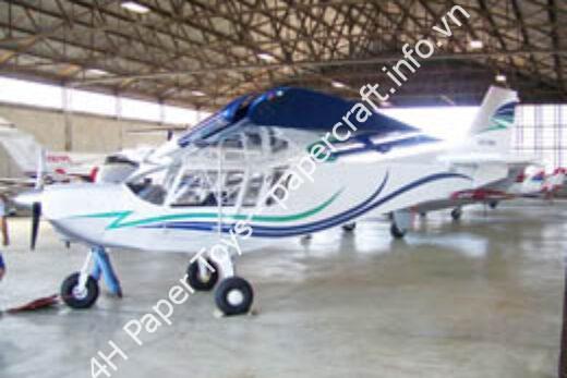 Mô hình giấy Zenith CH801 – Feather & Flash Privately owned Aircraft, United States - đồ chơi giấy thủ công PaperCraft VN