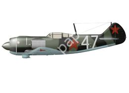 Mô hình giấy Lavochkin La-5 – La-5F, white 47 NII V-VS, August 1943 Download pdf / 1 page / 265kb / downloaded 1481 times - đồ chơi giấy thủ công PaperCraft VN