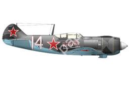 Mô hình giấy Lavochkin La-5 – La-5FN, Imeni Koneva 280th IAP/178th GIAP, flown by Kozhedub, Bryzgalov and Evstigneev - đồ chơi giấy thủ công PaperCraft VN