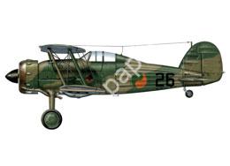 Mô hình giấy Gloster Gladiator – Irish Air Corps 1939 - đồ chơi giấy thủ công PaperCraft VN
