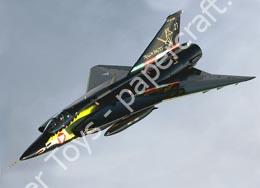 Mô hình giấy Saab Draken – J35Ö Dragonknights Last Draken in military service - ảnh 2 - đồ chơi giấy thủ công PaperCraft VN