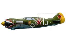 Mô hình giấy Lavochkin La-5 – La-5, white 15 Baltic Fleet, 3rd GvIAP, 1943, flown by G.D. Kostylev - đồ chơi giấy thủ công PaperCraft VN
