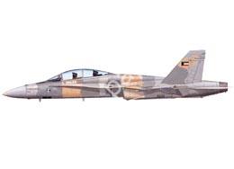 Mô hình giấy F/A-18 Hornet – F/A-18 Kuwait double-seater Kuwait Air Force - đồ chơi giấy thủ công PaperCraft VN