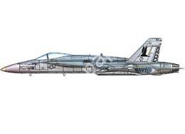 Mô hình giấy F/A-18 Hornet – F/A-18 Marauders U.S.Navy, VFA-82, U.S.S. America - đồ chơi giấy thủ công PaperCraft VN